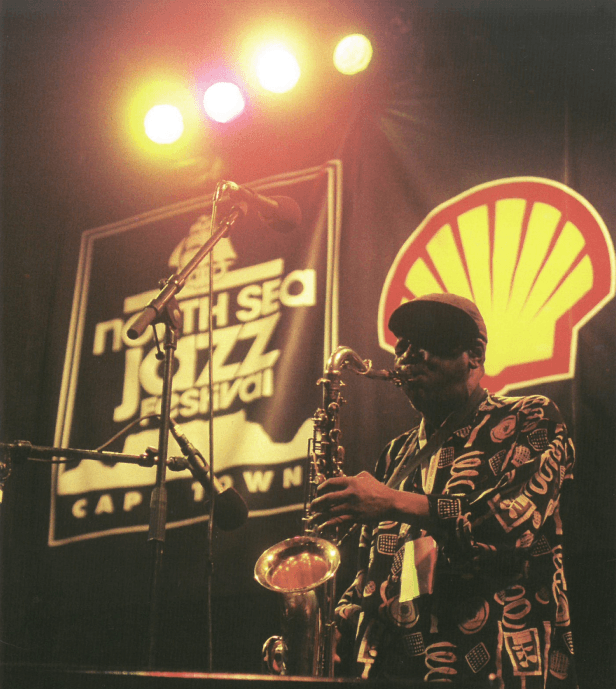 Winston Mankunku Sextet performing on stage