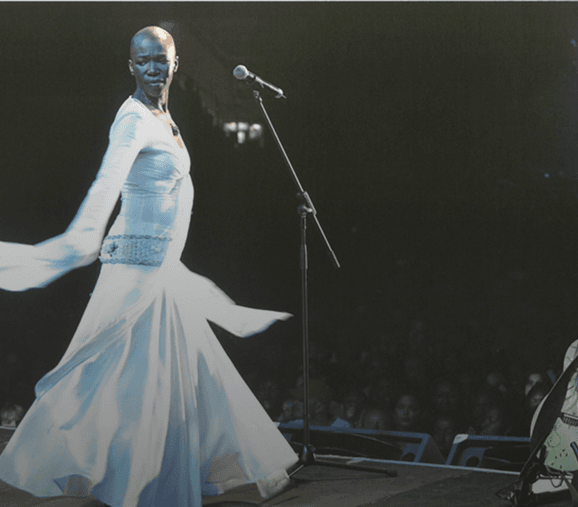 India Arie performing on stage